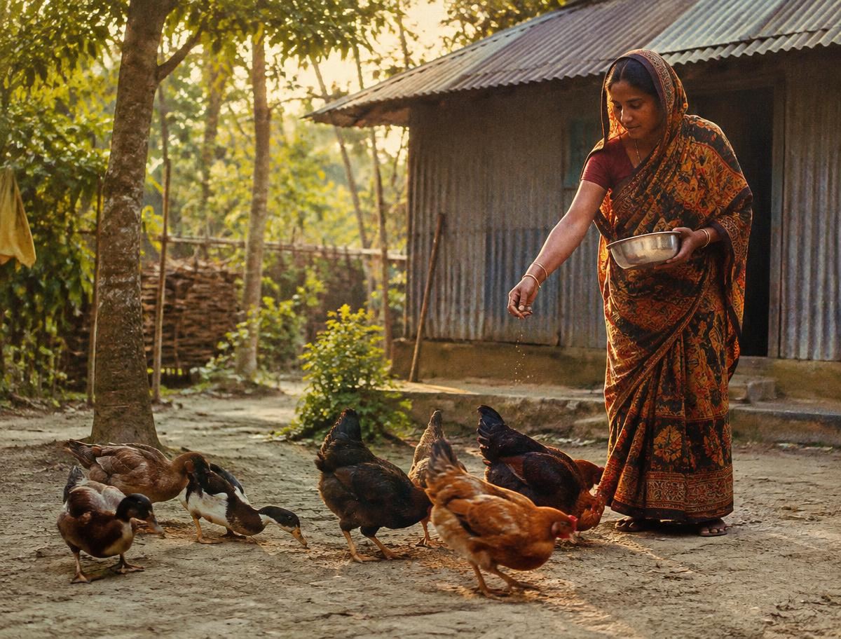 উঠোনের মুরগি থেকে শুরু